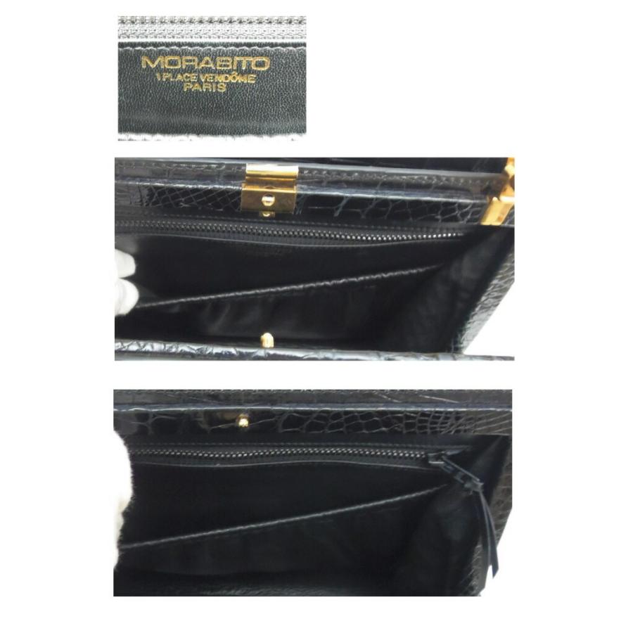 MORABITO（モラビト） ハンドバッグ クロコダイル 黒 【中古】(56274