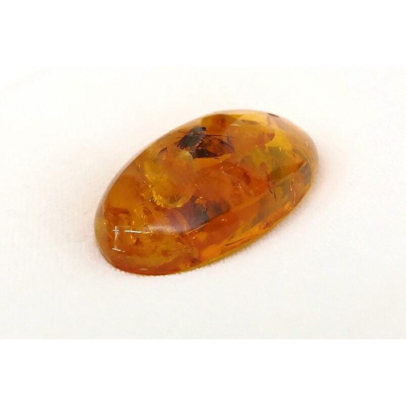 天然石 琥珀 ルース 21.766ct 虫入り こはく(56421)の画像
