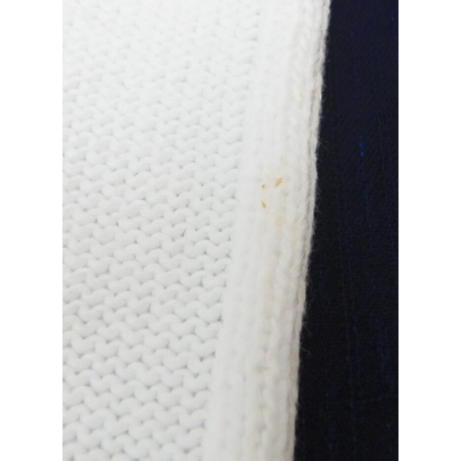 DRAWER（ドゥロワー） Drawer 7Gフリンジノースリーブロングニット 白