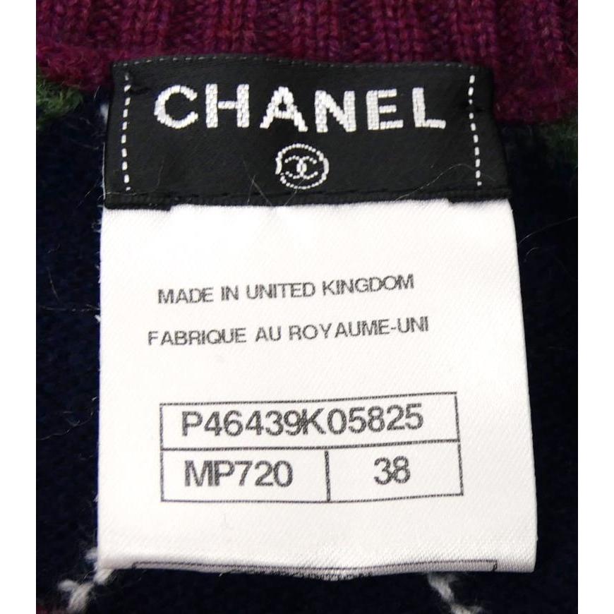 CHANEL 薄手ツイード切替 カシミヤニット カットソー 38 【公式通販】