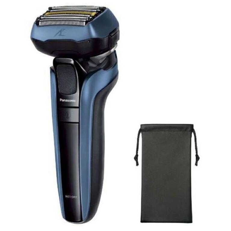 Panasonic メンズシェーバー ES-CLV5U-A 青 ラムダッシュ 5枚刃 リニアシェーバー(57559)
