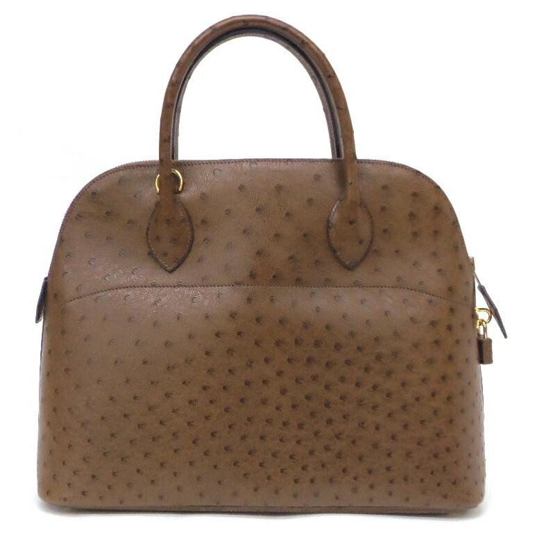HERMES（エルメス） ハンドバッグ ボリード35 □C刻印 茶 
