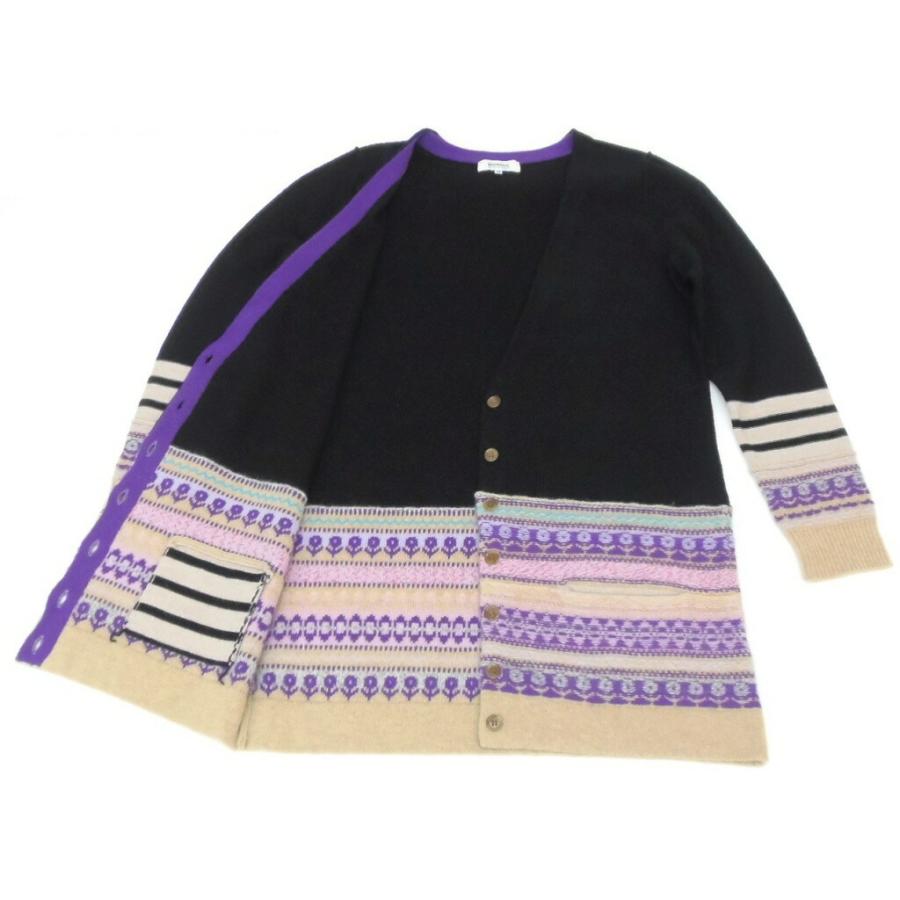 SONIA RYKIEL（ソニアリキエル） ニットロングカーディガン 黒マルチ