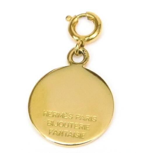 エルメス HERMES ペンダントトップ セリエ ゴールド 1.9g 【中古 