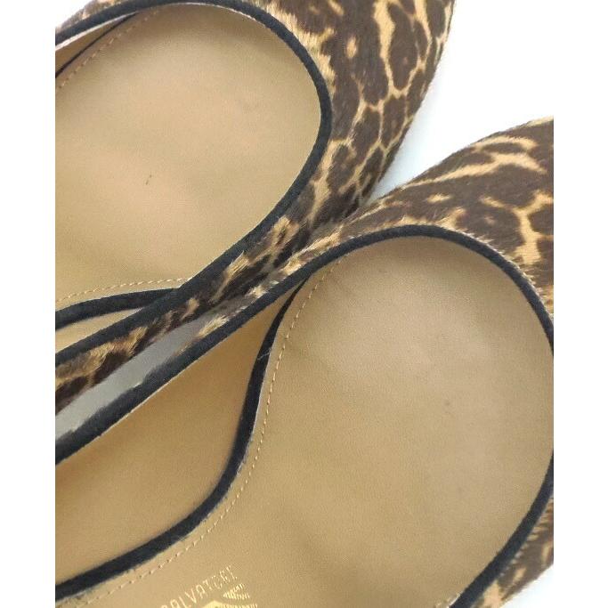 FERRAGAMO（フェラガモ） アニマル柄パンプス レオパード ハラコ 8・1