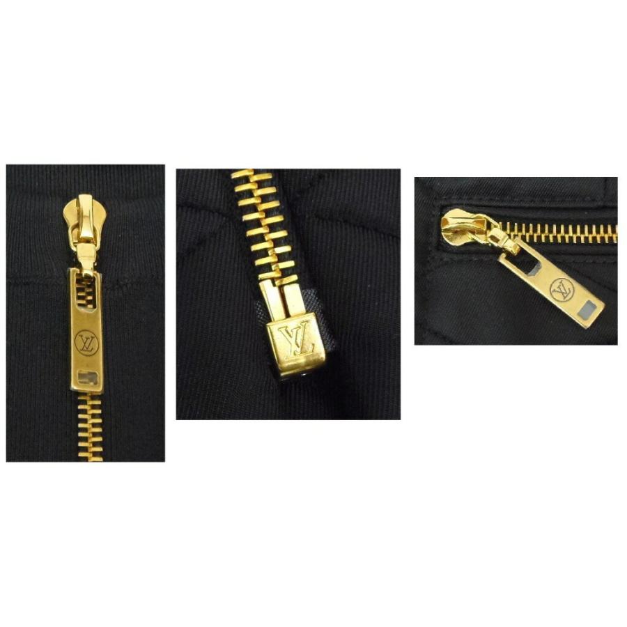 LOUIS VUITTON（ルイ・ヴィトン） ジップアップ ミニ丈ワンピース 黒