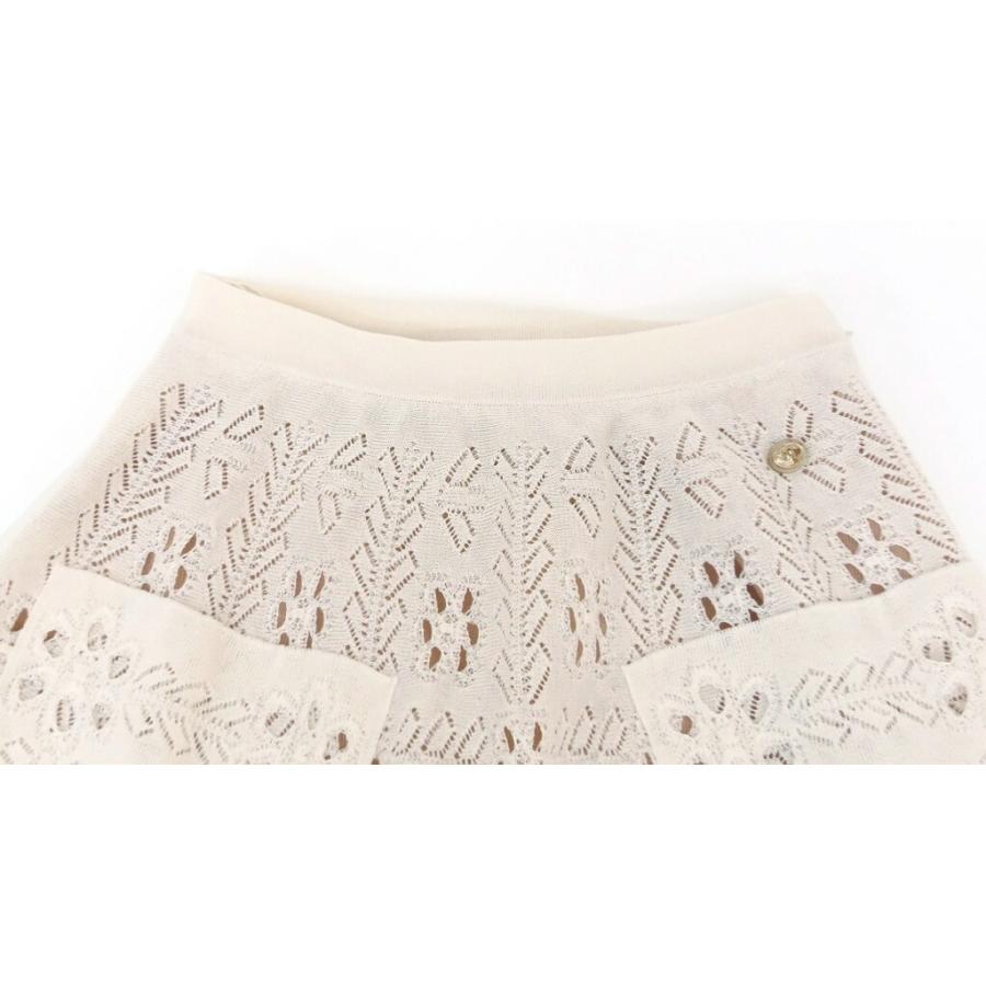 CHANEL（シャネル） ロングフレアスカート 2021花柄 透かし編み