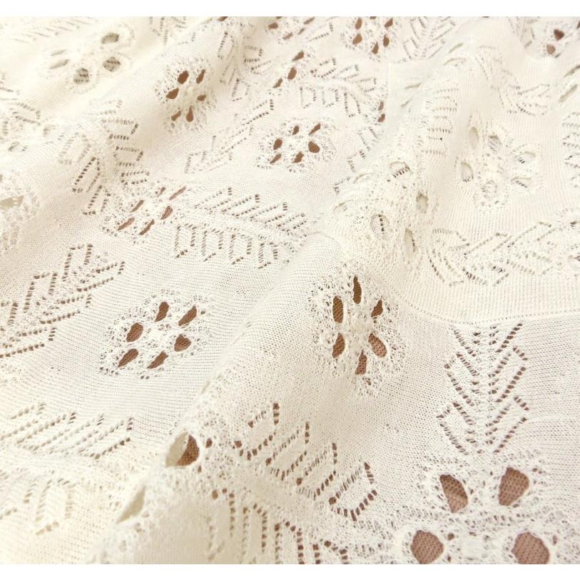 CHANEL（シャネル） ロングフレアスカート 2021花柄 透かし編み