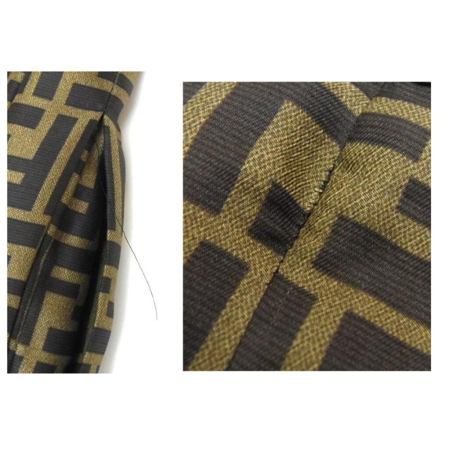 FENDI ロングプリーツスカート ズッカ ブラウン【中古】(58883 FENDI ロングプリーツスカート ズッカ ブラウン【中古】(58883