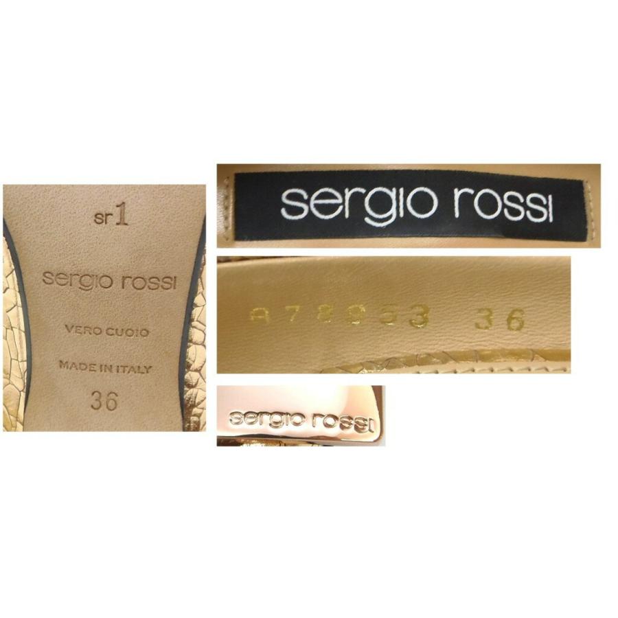 Sergio rossi ヒールパンプス ピンクゴールド系 36 【中古】(58915)｜horita78｜05