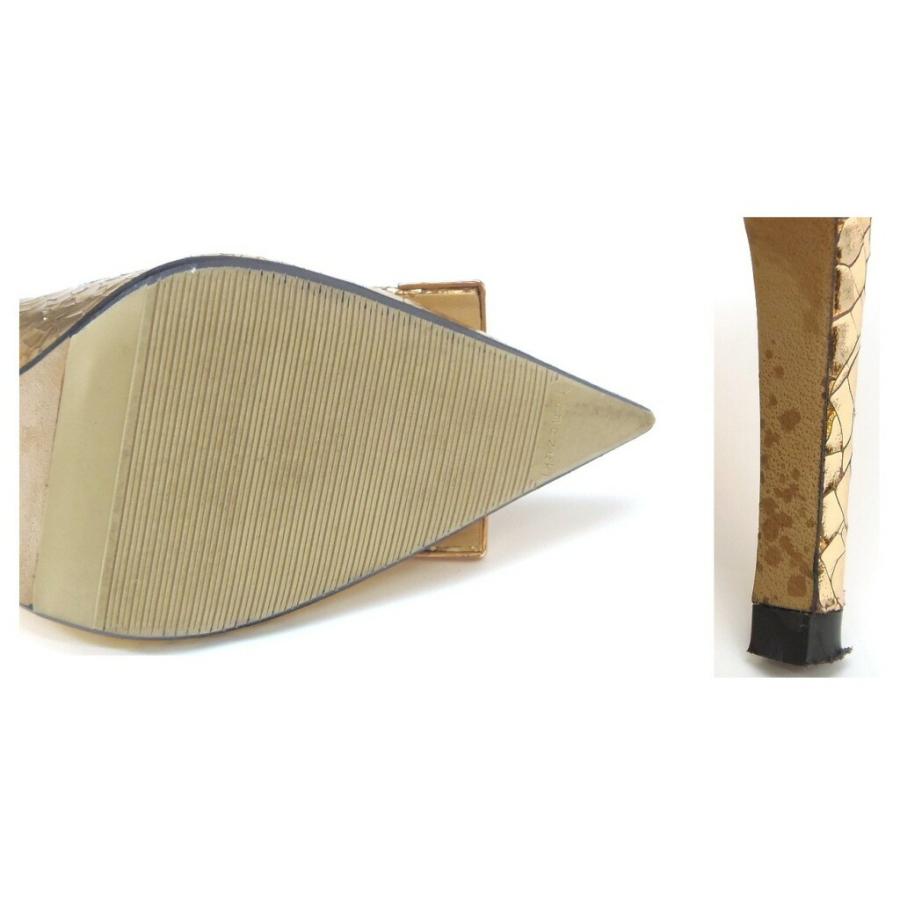 Sergio rossi ヒールパンプス ピンクゴールド系 36 【中古】(58915