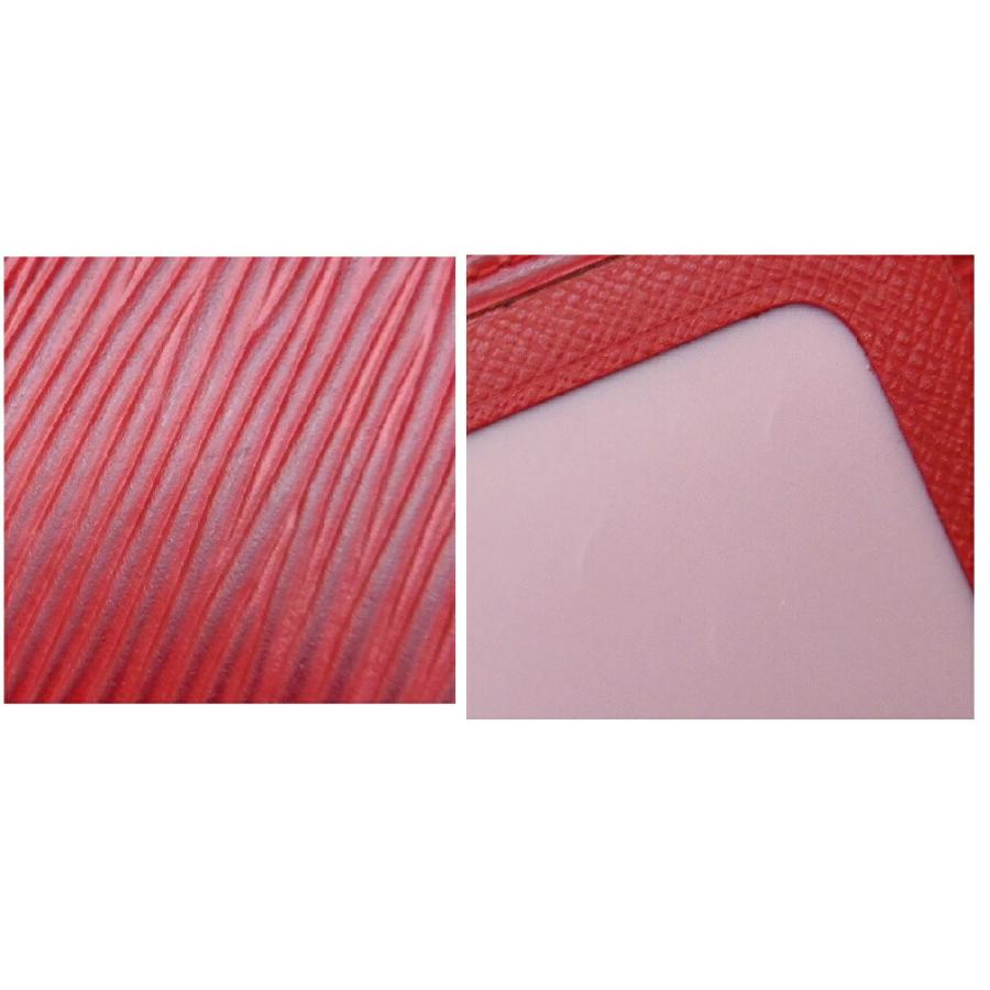 ﾙｲ･ｳﾞｨﾄﾝ ｶｰﾄﾞｹｰｽ ﾊﾟｽｹｰｽ ﾎﾟﾙﾄ ﾄﾞｩ ｶﾙﾄ・ｳﾞｪﾙﾃｨｶﾙ M63207 ｴﾋﾟ ﾚｯﾄﾞ 【中古】(58976) LOUIS VUITTON（ルイ・ヴィトン） カードケース パスケース ポルト