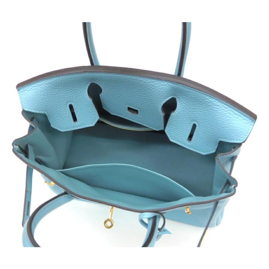 HERMES（エルメス） ハンドバッグ バーキン30 G金具 A刻印 ブルー