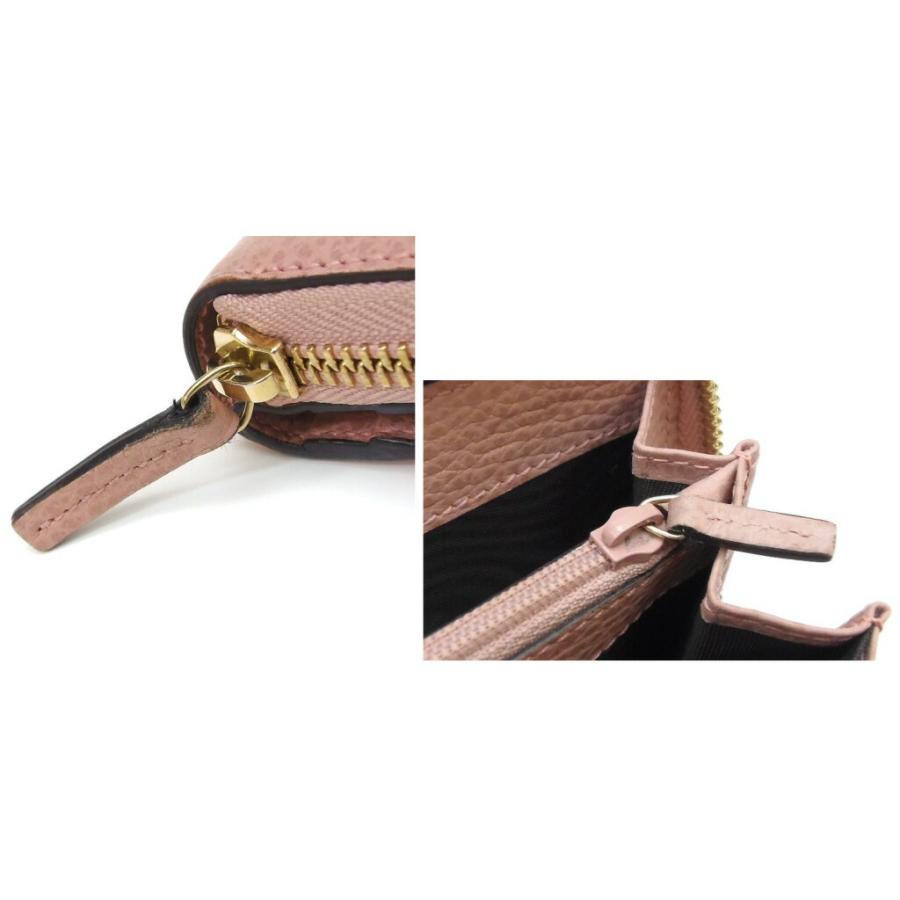 GUCCI（グッチ） 長財布 インターロッキングG ピンク レザー 【中古