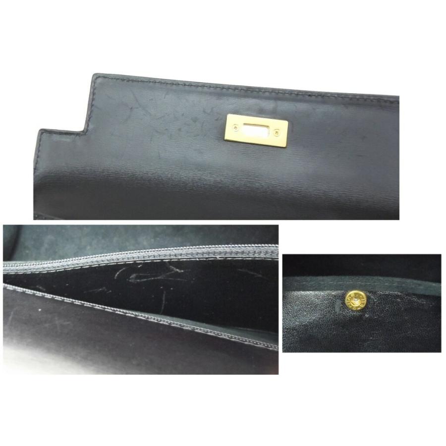 ハンドバッグ クロコダイル シャイン JRA 黒 【中古】(60431) : 堀田