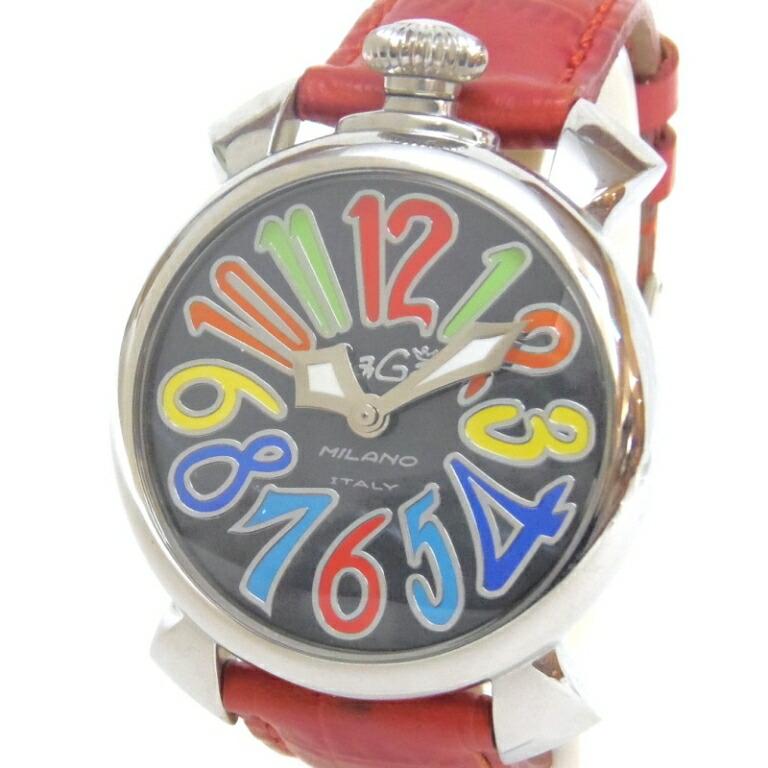 GaGa MILANO（ガガミラノ） クオーツ 赤革ベルト マヌアーレ40mm