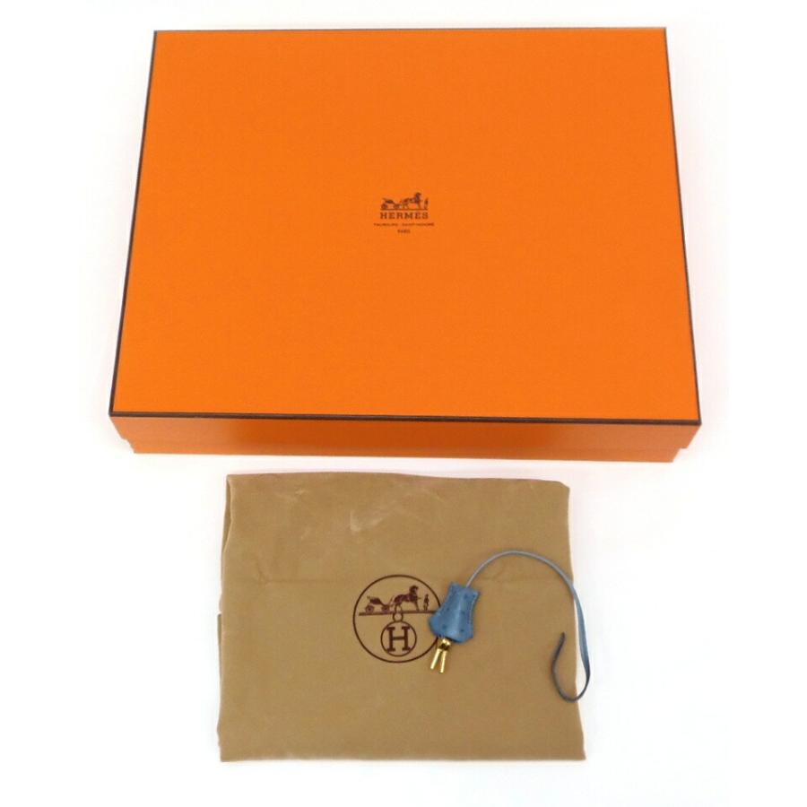 エルメス HERMES サックアデペッシュ 41 ビジネスバッグ □B刻印 ブルー オーストリッチ 【中古】(60750)｜horita78｜10