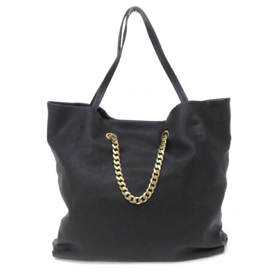 LANVIN（ランバン） トートバッグ キャリーミー 黒 レザー 【中古