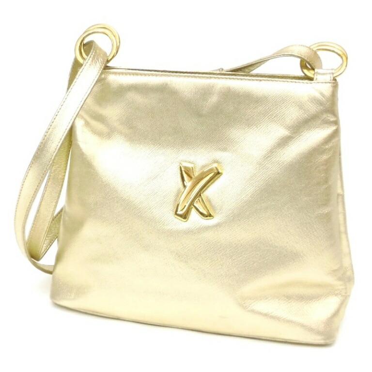 パロマピカソ Paloma Picasso ショルダーバッグ 2WAY ゴールド 【中古】(61370) パロマピカソ Paloma Picasso ショルダーバッグ 2WAY ゴールド 【中古