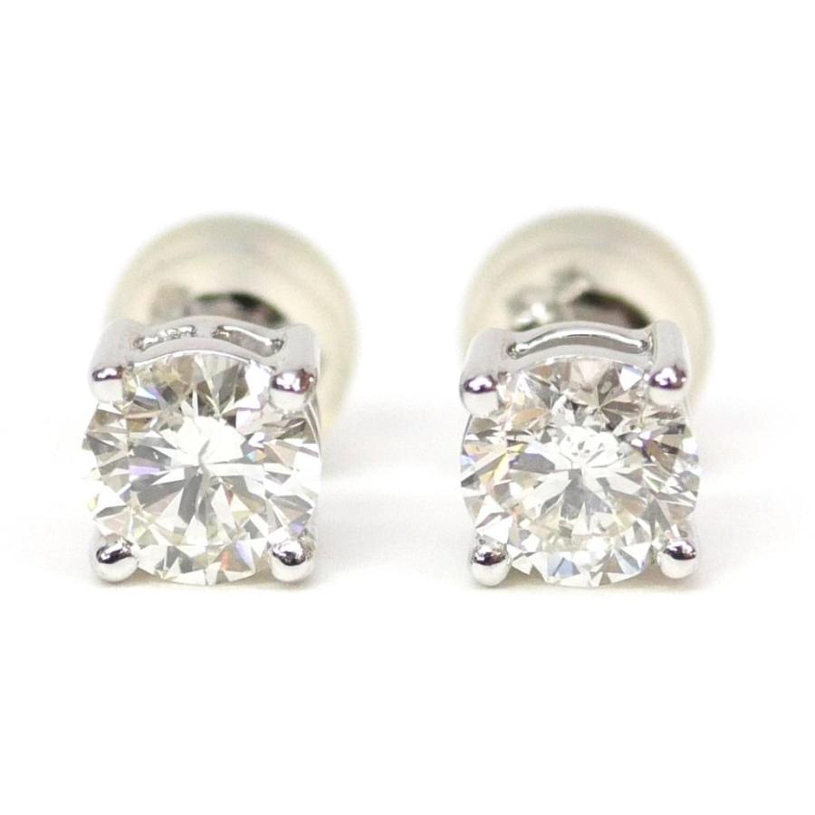 ピアス ダイヤモンド 0.506ct,0.568ct G,SI2,VG /プラチナ/Pt900 