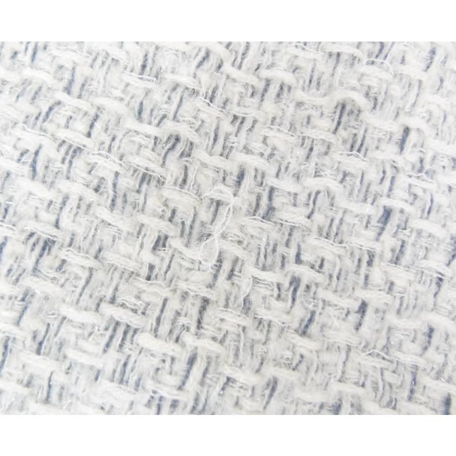 CHANEL（シャネル） ラメ入りマフラー グレー系 【中古】(61377