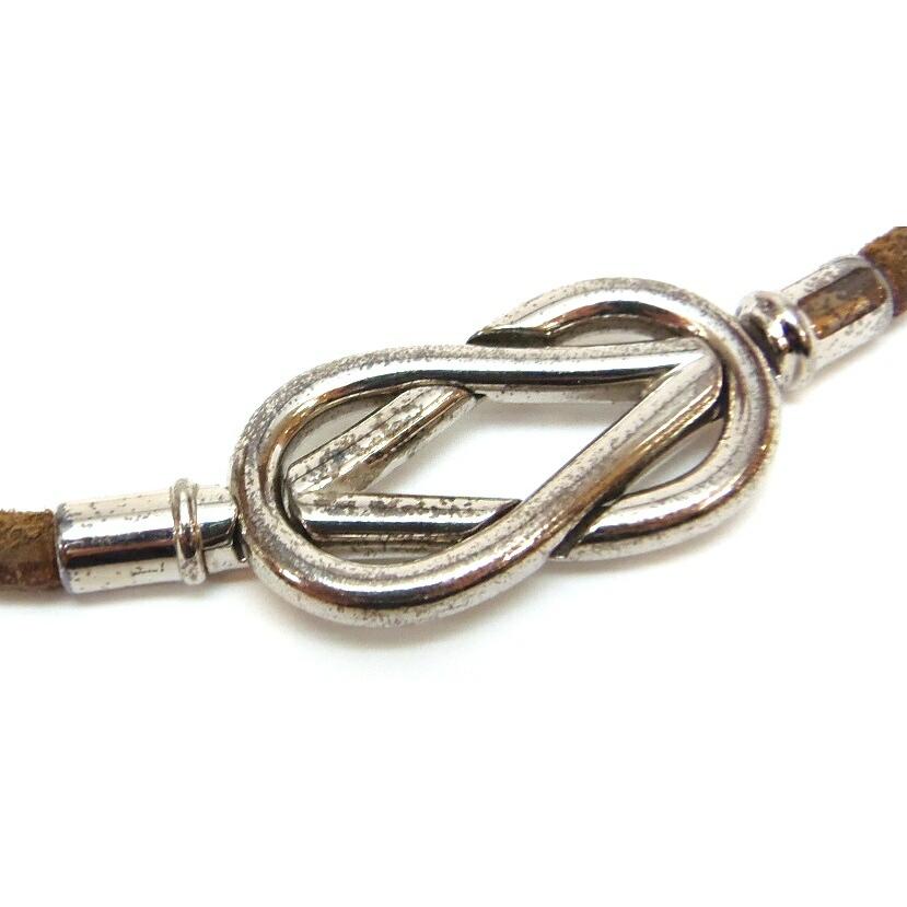 HERMES エルメス ブレスレット チョーカー アタメ SV金具 16cm HERMES エルメス ブレスレット チョーカー アタメ SV金具 16cm