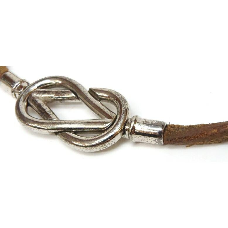 HERMES エルメス ブレスレット チョーカー アタメ SV金具 16cm HERMES エルメス ブレスレット チョーカー アタメ SV金具 16cm