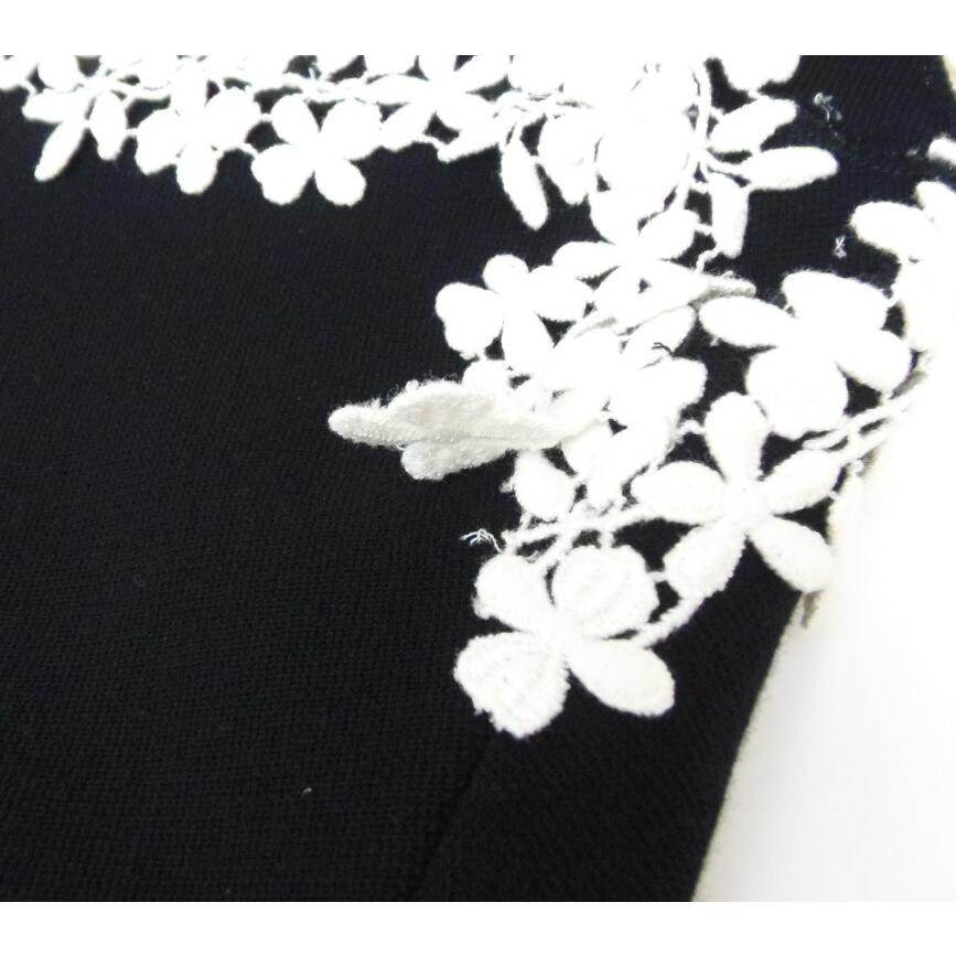 GiAMBATTiSTA VALLi ノースリーブワンピース 黒×白 【中古】(61629  