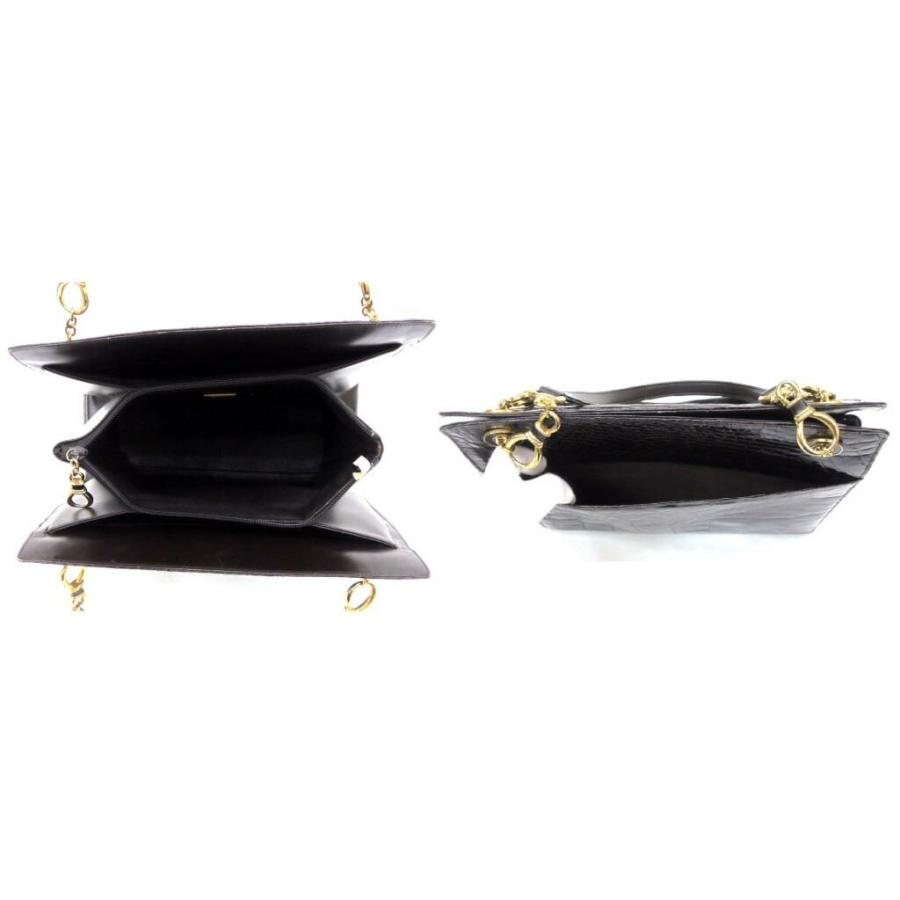 COMTESSE（コンテス） トートバッグ クロコダイル ブラウン 【中古