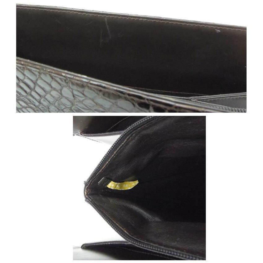 COMTESSE（コンテス） トートバッグ クロコダイル ブラウン 【中古