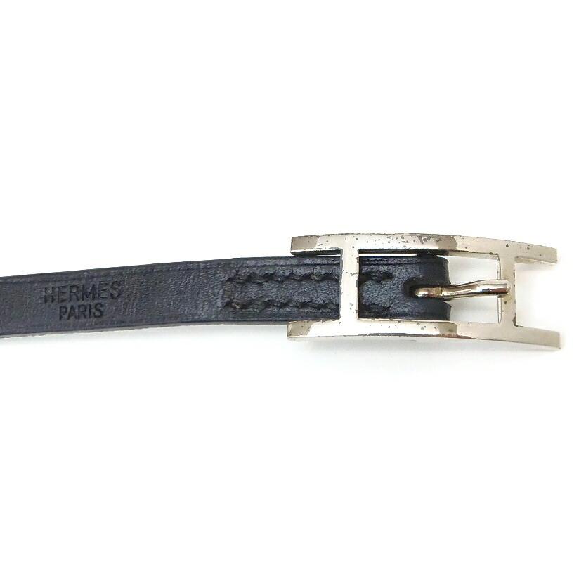HERMES エルメス ブレスレット アピ3 チョーカー □E刻印 黒 HERMES エルメス ブレスレット アピ3 チョーカー □E刻印 黒