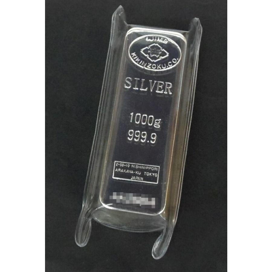井島貴金属 純銀 インゴット ingot 1000g(1kg) シルバー(61833)(61833