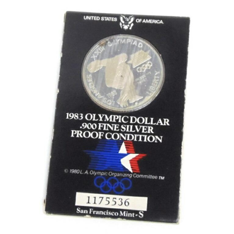 1983年ロサンゼルスオリンピック記念銀貨fine 900 silver