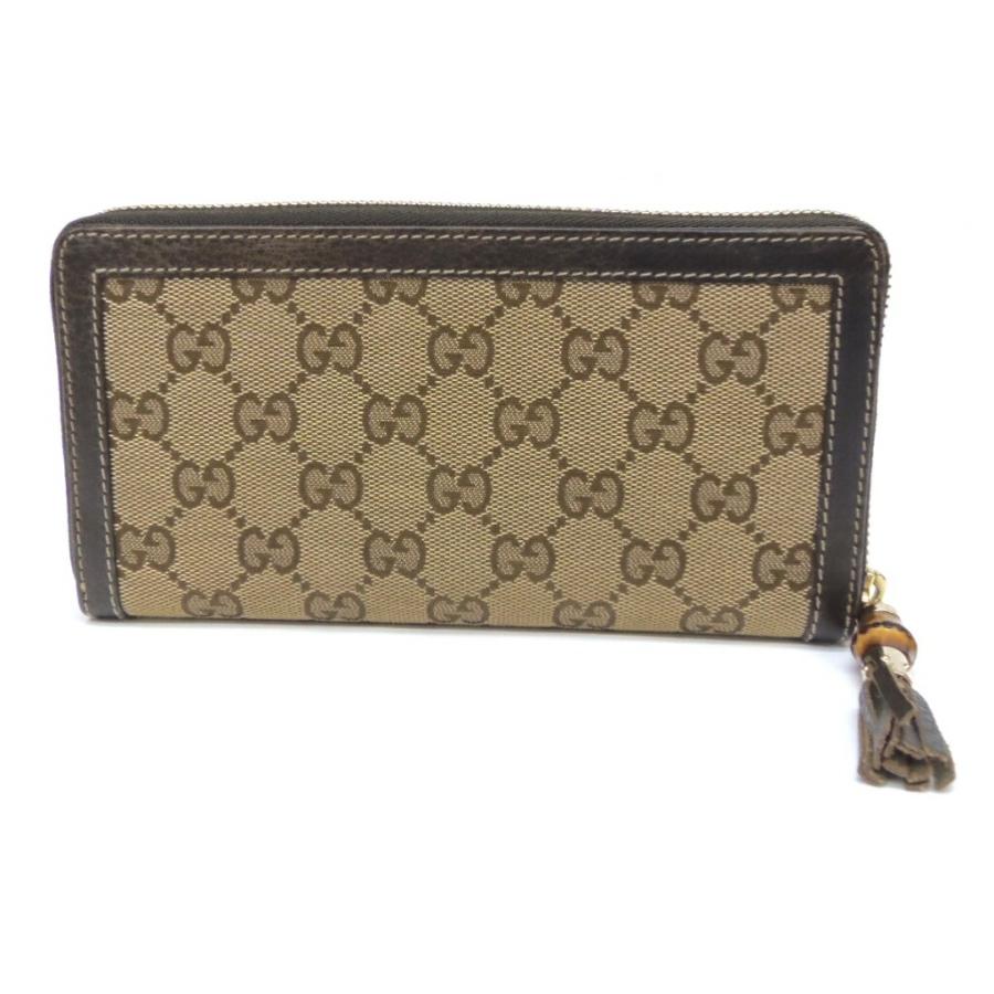 GUCCI（グッチ） 長財布 ラウンドファスナー バンブータッセル GG柄