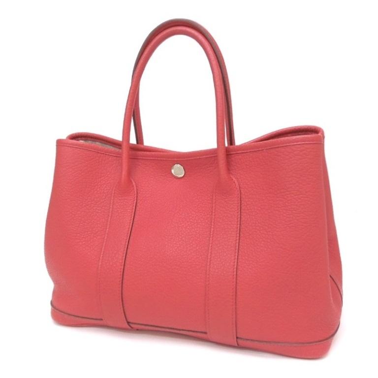 エルメス HERMES トートバッグ ガーデンパーティTPM □O刻印 SV金具 ブーケンビリア ネゴンダ 【中古】(62061) HERMES（エルメス） トートバッグ ガーデンパーティTPM □O刻印 SV金具