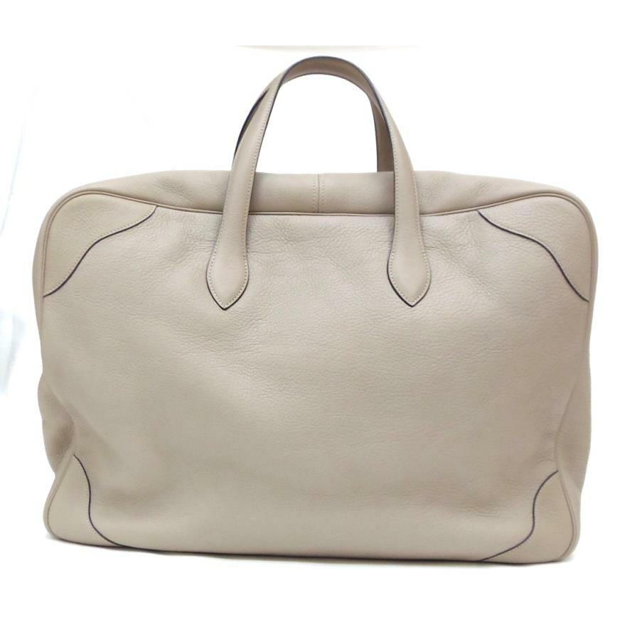 エルメス HERMES ヴィクトリア50 ボストンバッグ □D刻印 エトゥープ トリヨンクレマンス 【中古】(62068) HERMES（エルメス） ヴィクトリア50 ボストンバッグ □D刻印