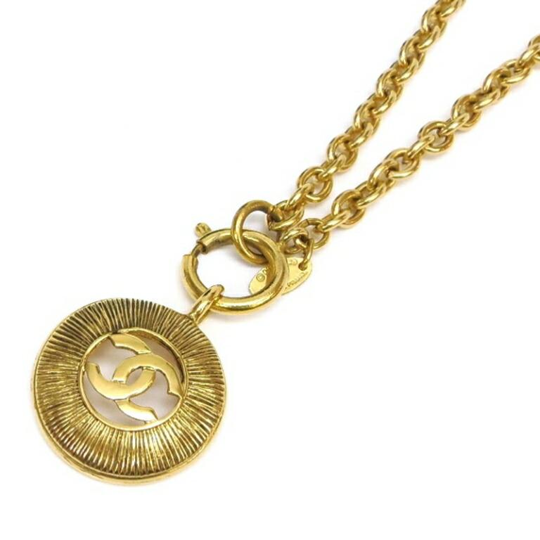 シャネル CHANEL ペンダントネックレス ココマーク ヴィンテージ  