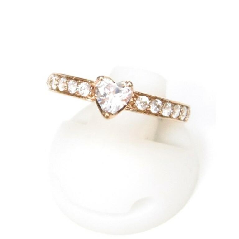 Folli Follie（フォリフォリ） 指輪 ハートリング ラインストーン