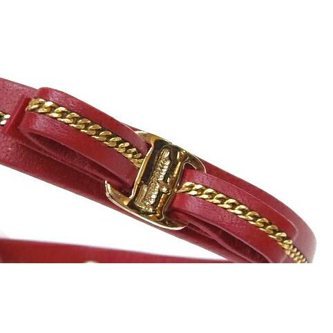 FERRAGAMO フェラガモ Ferragamo ブレスレット ヴァラリボン 赤 FERRAGAMO フェラガモ Ferragamo ブレスレット ヴァラリボン 赤