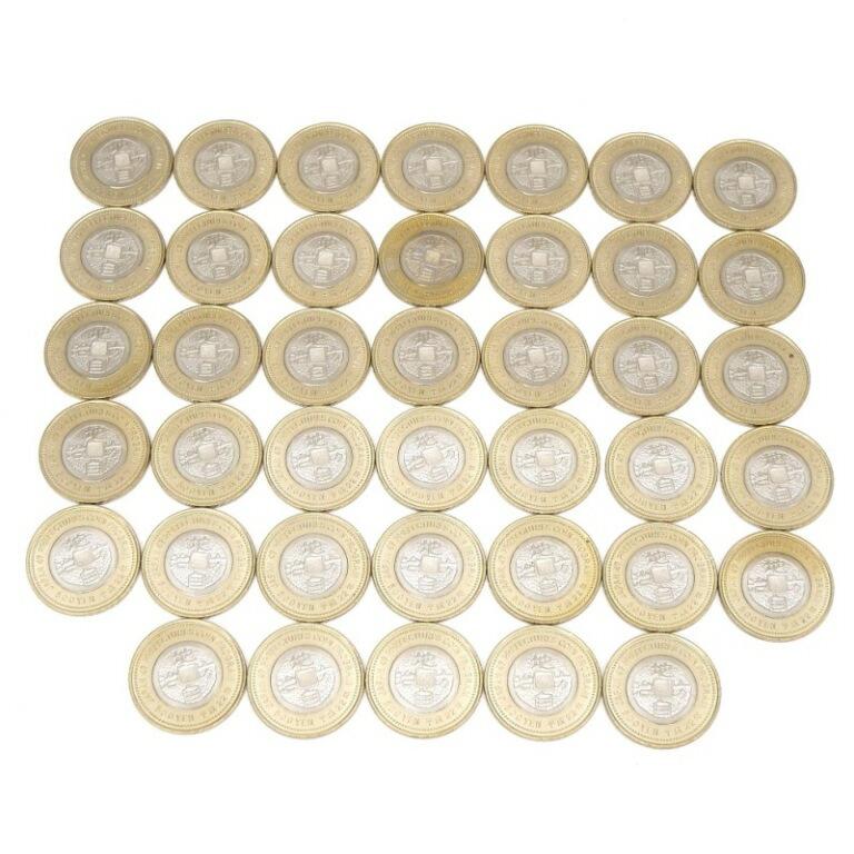 地方自治法施行60周年記念500円バイカラー・クラッド貨幣 40枚セット