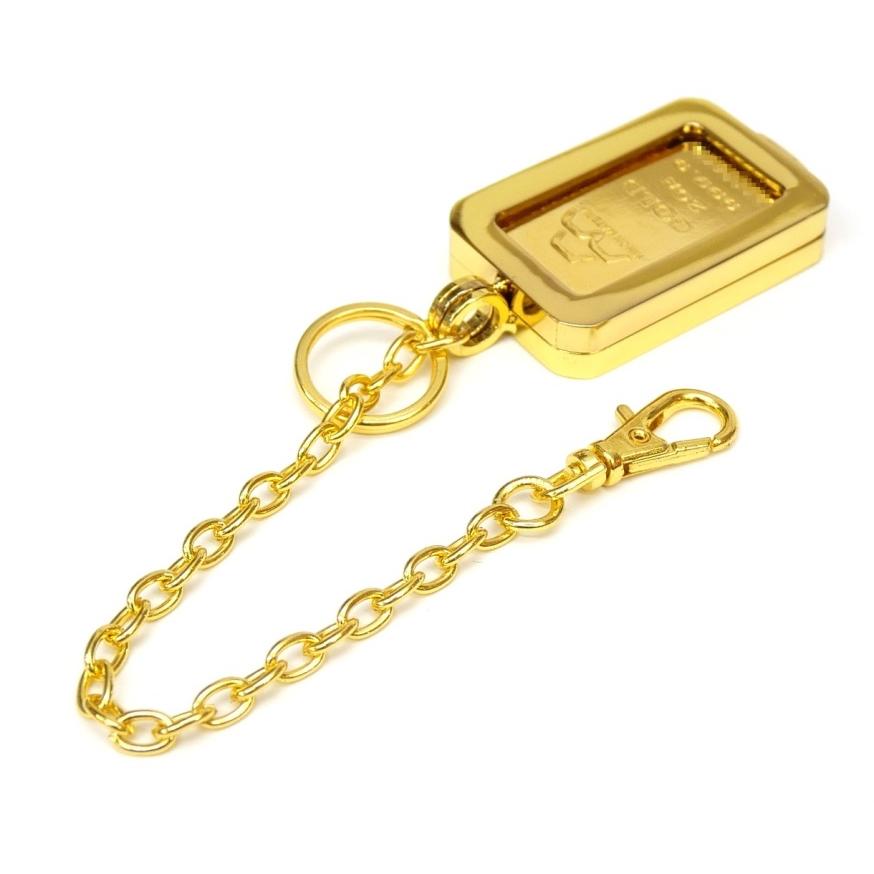 新品】日本マテリアル 純金インゴット 20g 選べるキーホルダー/キー