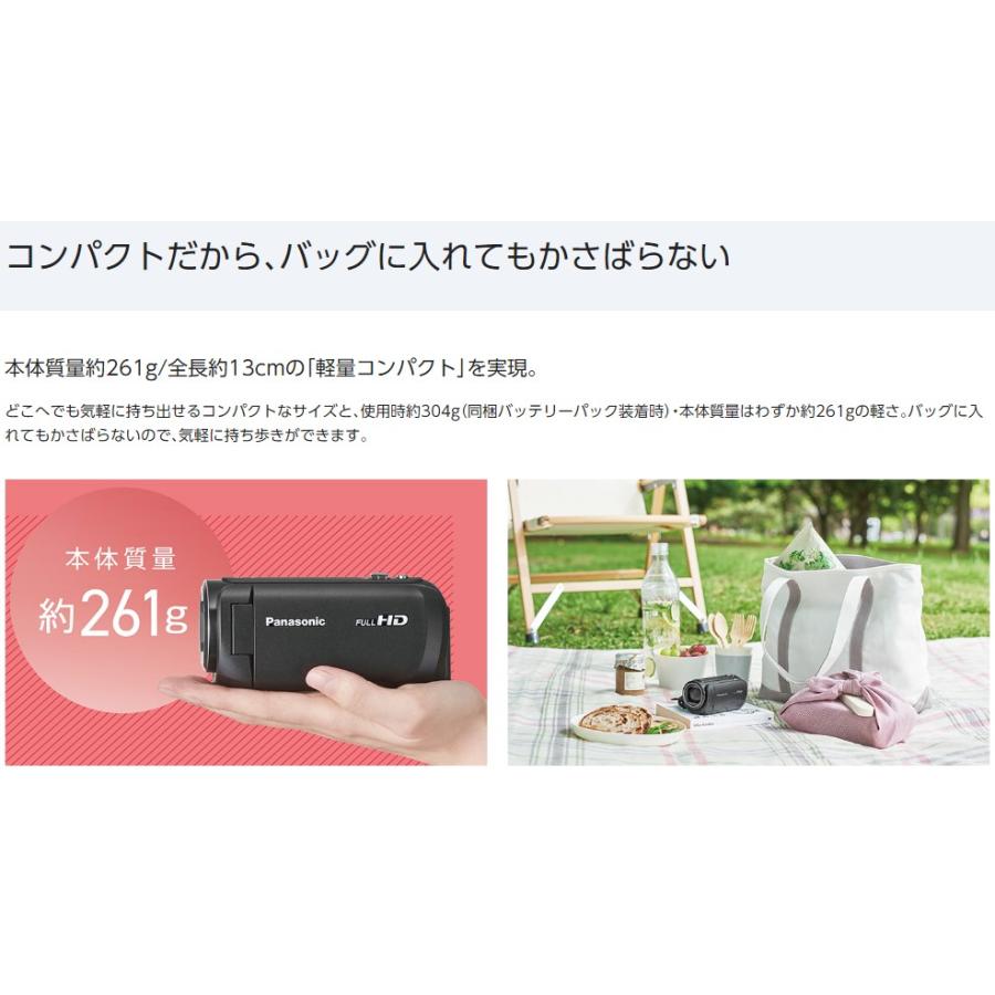 Panasonic（パナソニック） デジタルビデオカメラ HC-V495M-K ブラック