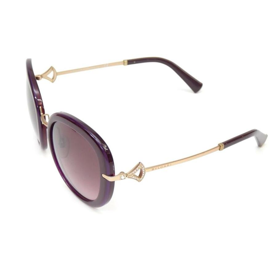 BVLGARI サングラス 53□22-140 ラインストーン 8196B パープル BVLGARI サングラス 53□22-140 ラインストーン 8196B パープル