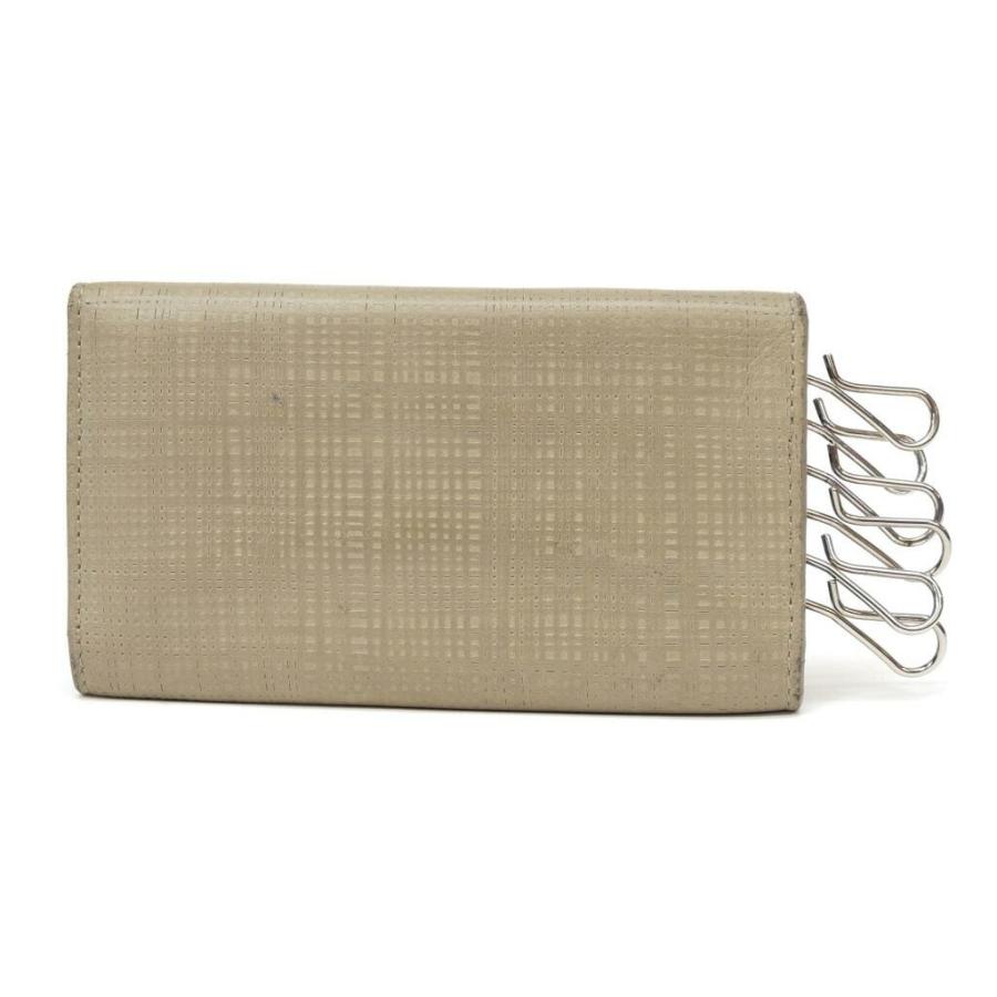 【新品未使用】ロエベ キーケース ベージュ系リピート6連 LOEWE（ロエベ） LOEWE 6連キーケース ベージュ系 レザー 【中古
