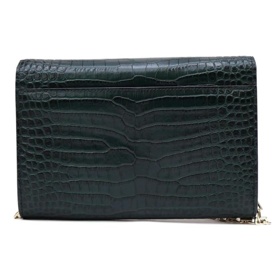 JIMMY CHOO（ジミーチュウ） クロコ調チェーンショルダーバッグ 2WAY