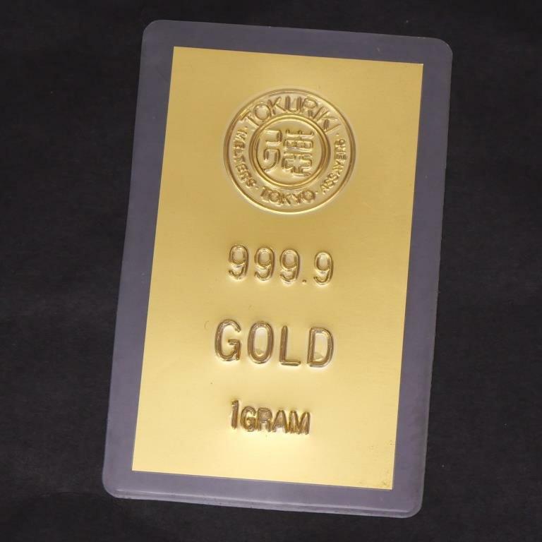 徳力本店 純金 インゴットカード 24金 ingot 1g(63397) : 堀田 徳力本店 純金 インゴットカード 24金 ingot 1g(63397) : 堀田