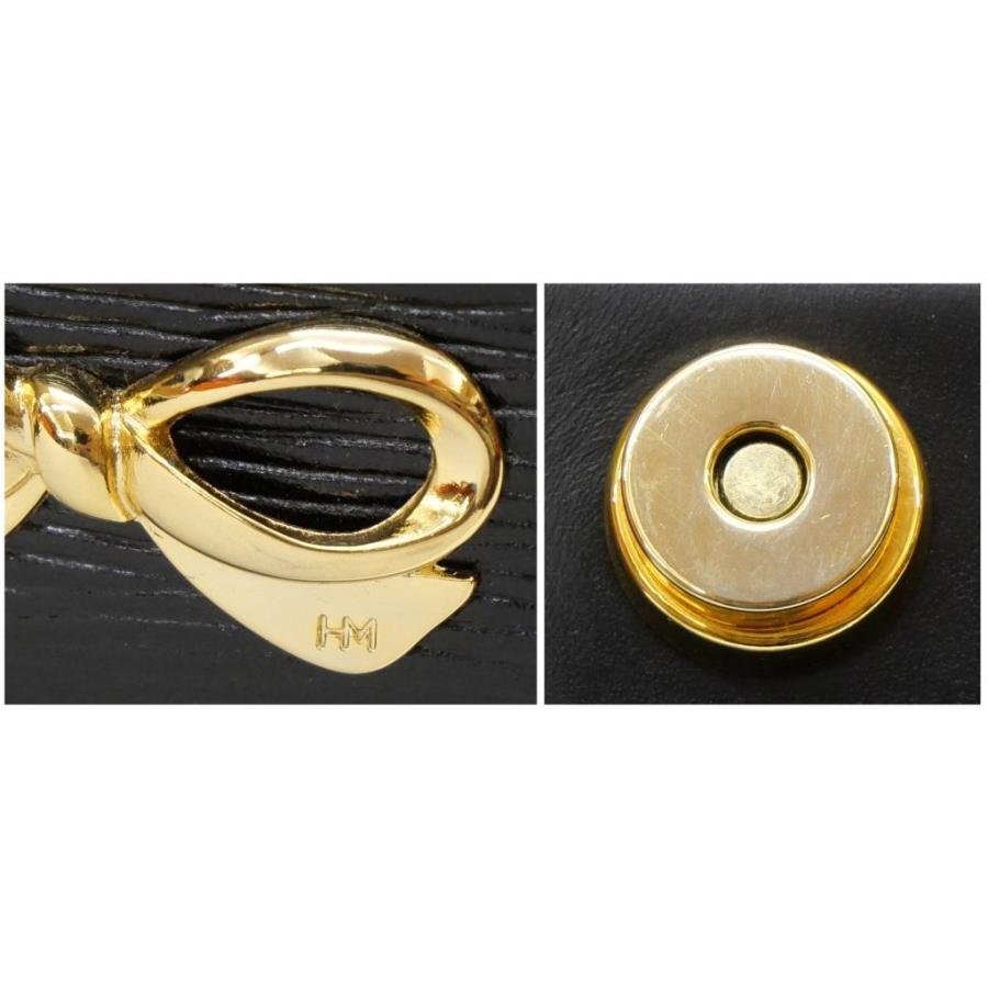 HANAE MORI（ハナエモリ） ハンドバッグ バニティバッグ リボン 黒