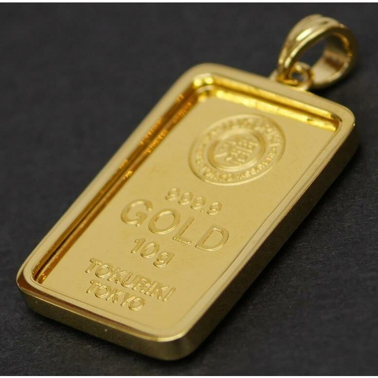 新品】徳力本店 純金インゴット 10g ペンダントトップ チャーム