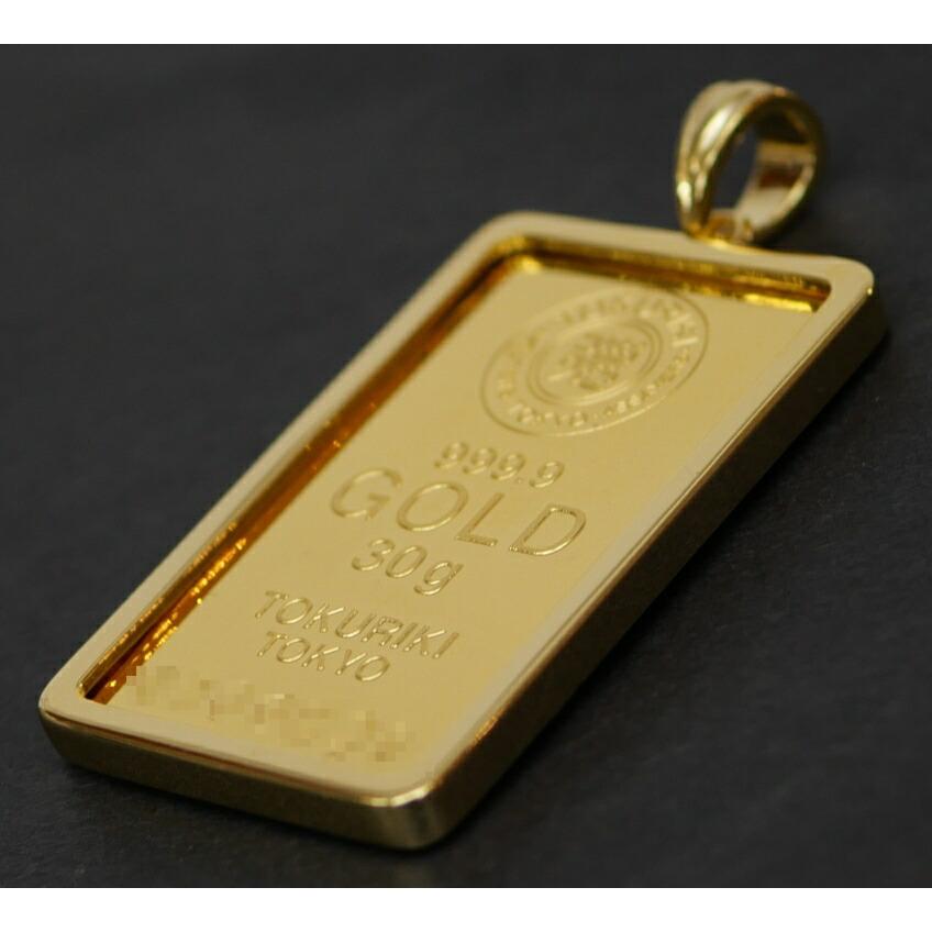 新品】徳力本店 純金インゴット 30g ペンダントトップ チャーム
