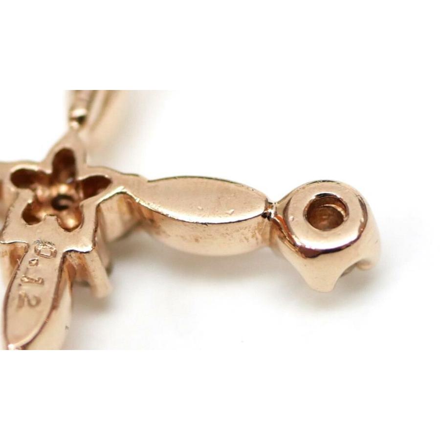 ダイヤモンドクロスモチーフネックレス 0.12ct /ピンクゴールド/K10PG